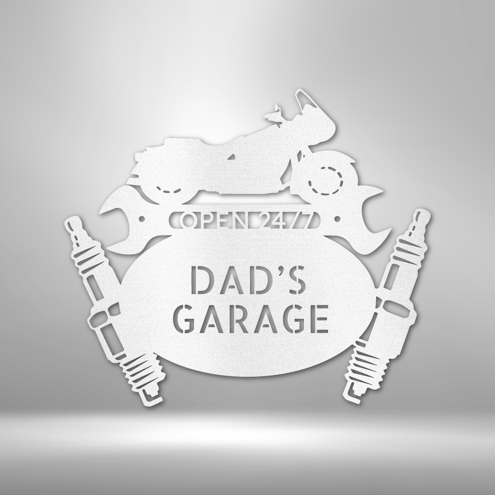 Cruiser Mechanic Monogram - Personalized Steel Sign - Throttle Society